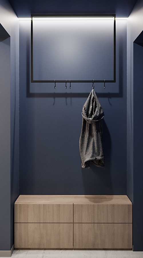 Small cozy apartment with indigo color-2