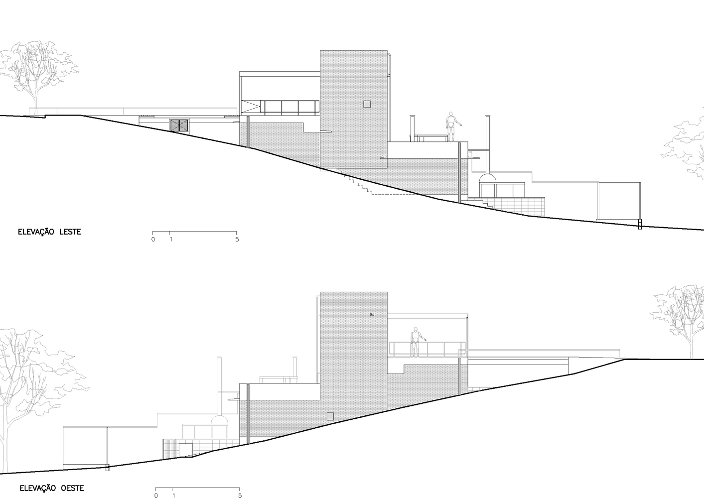 巴西 Centro Arquitetura APF House，融入自然的别墅设计-50
