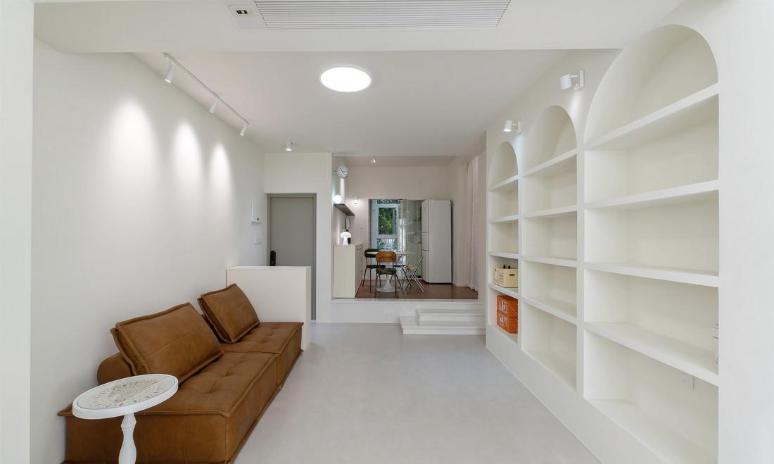 奶油复古风二居室-9