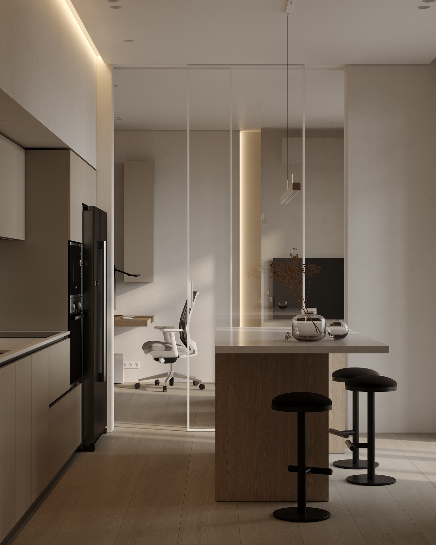 中性色系小空间公寓设计 超有范儿！-10