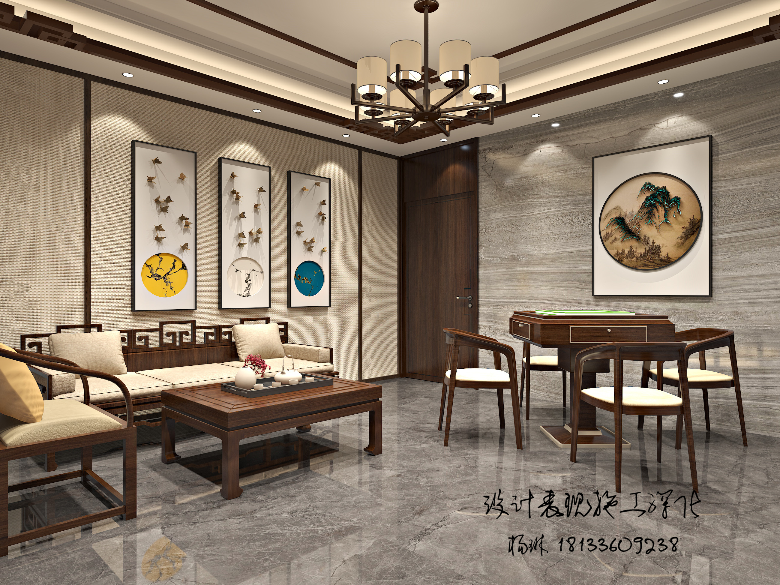 中式大平层别墅-2