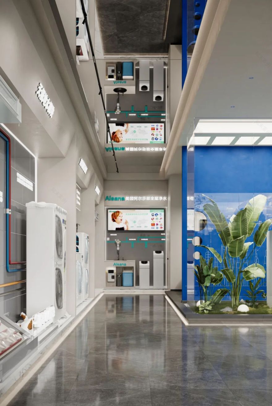 周笙笙展厅设计 · 85m²铜陵约克VRF中央空调展厅丨中国铜陵丨周笙笙全案设计工作室-12