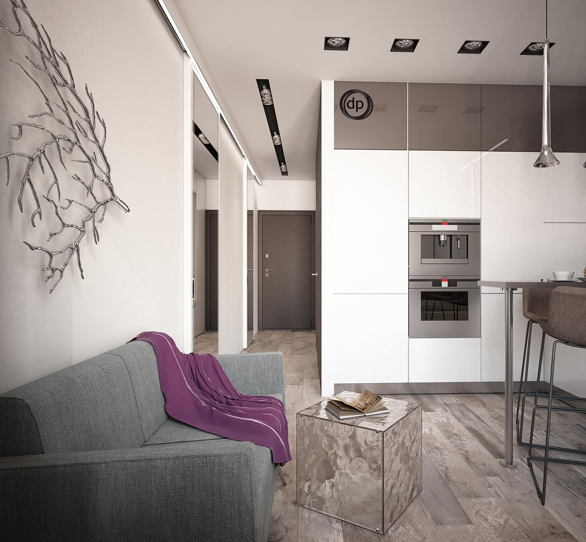 ЖК «Новое Тушино» 45平公寓室内设计丨俄罗斯莫斯科丨Diana-30