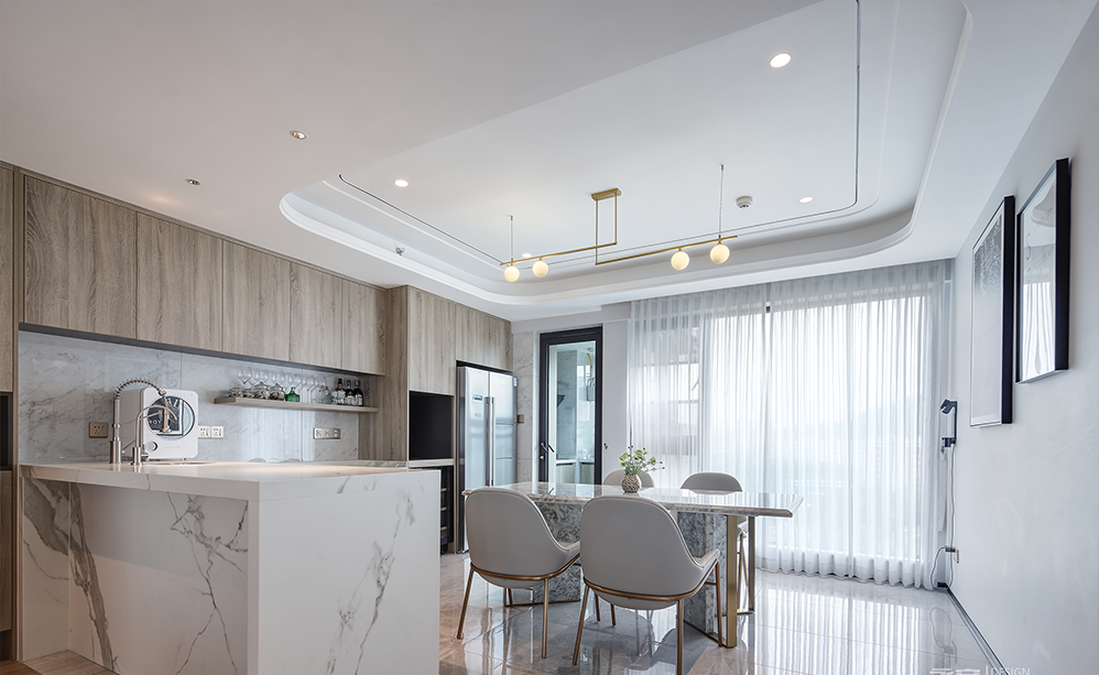 香山美墅五期现代家居,简洁明亮的都市生活画卷-12