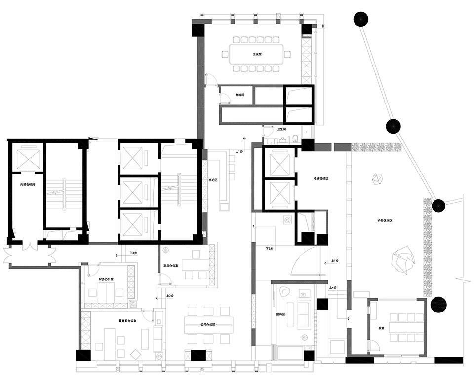 红星集团办公室设计丨中国福州丨东形西见-48