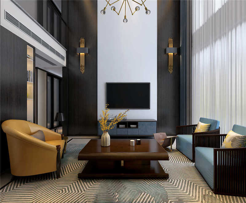 太和国建红郡港式轻奢复式设计-7