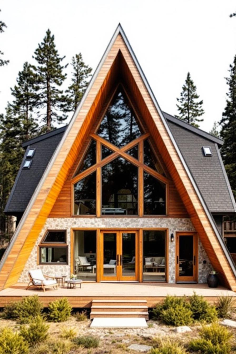 26座Aframe风格自然爱好者小屋丨BuildGreenNewHomes-16