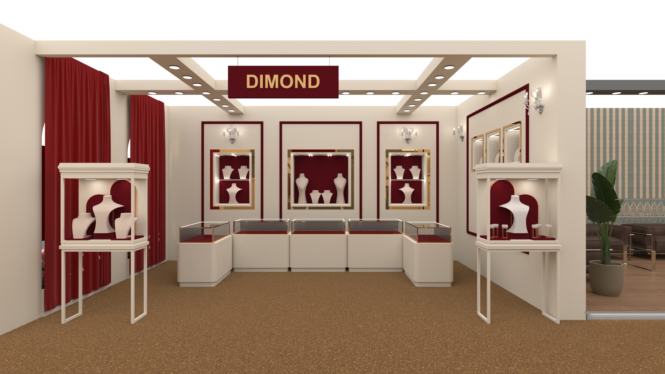 jewellery booth design (9mtr by 12mtr)-2