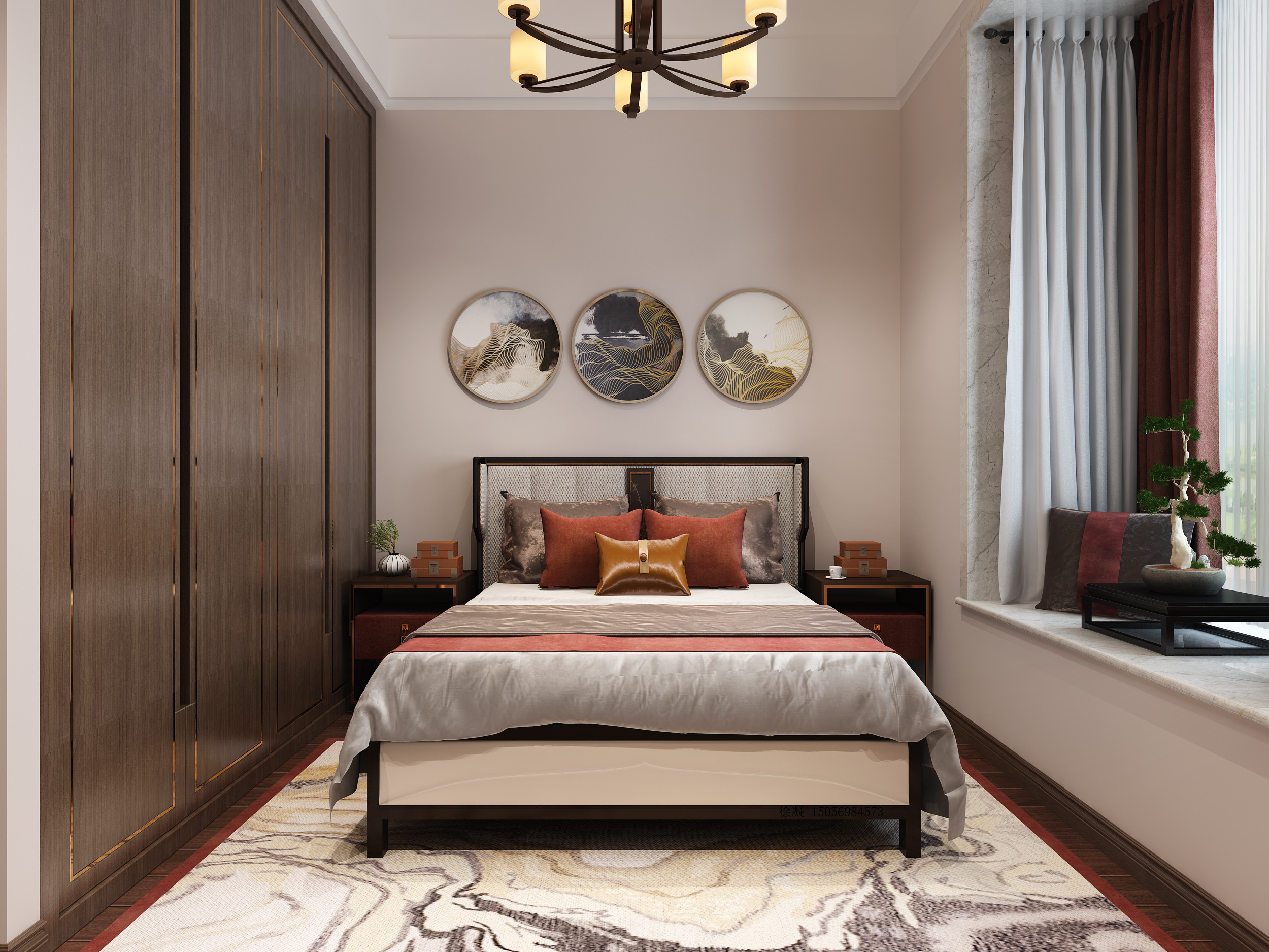 新中式简约别墅设计-14