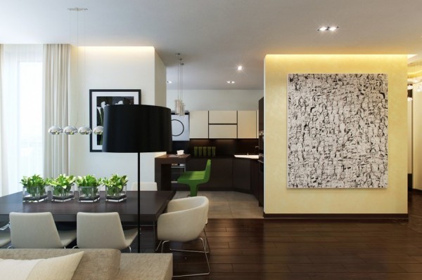 开放式布局的现代公寓欣赏-9