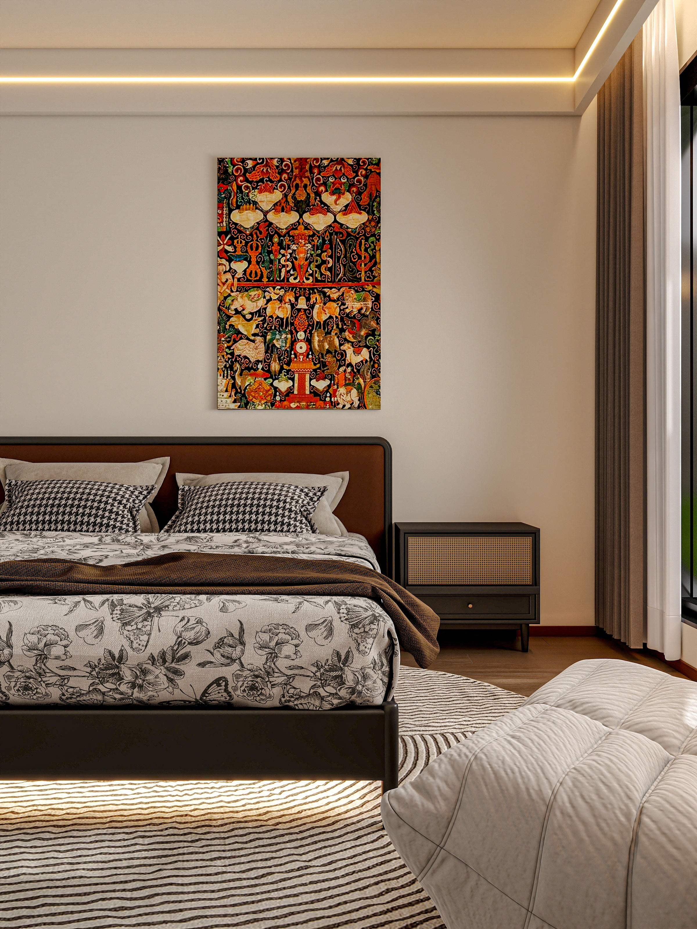 四川岳池雍合湾（180平方中古风三居室）-24