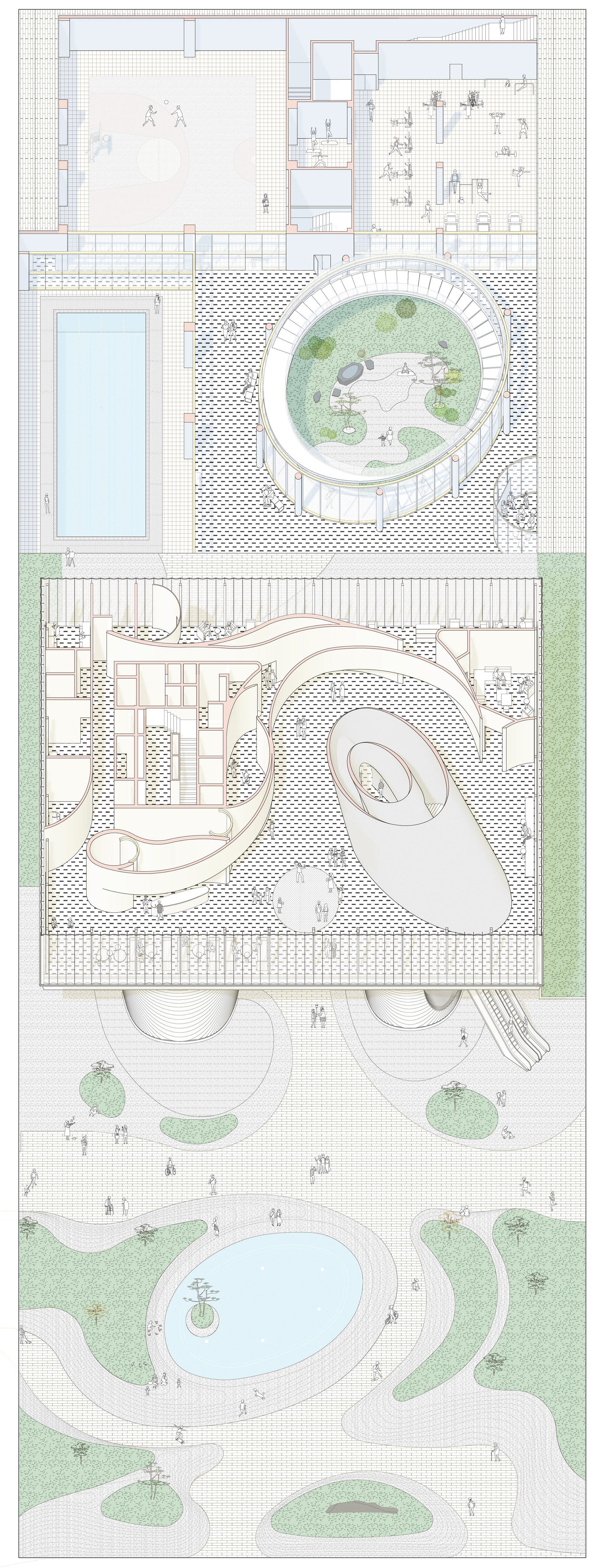 西安沣东新城莱安社区中心：漂浮之门 / EID Architecture -15