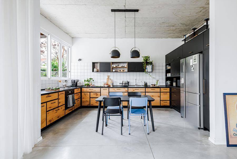 工业风姐妹合住双户住宅设计丨室内设计师雅艾尔·戈尔比茨-19