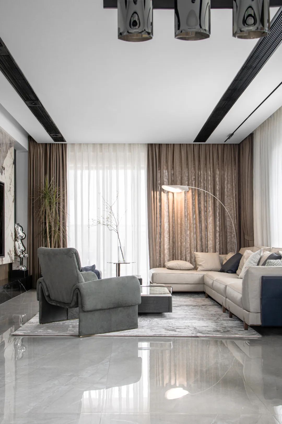 东莞万科皇马郦宫简约大平层设计丨中国东莞丨DP设计-41