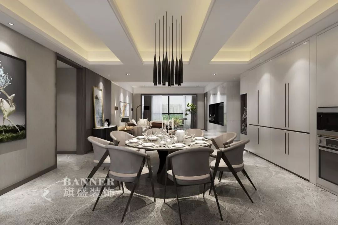 林庄打造现代中式家居，湖城大境 245㎡空间寻觅安宁-21