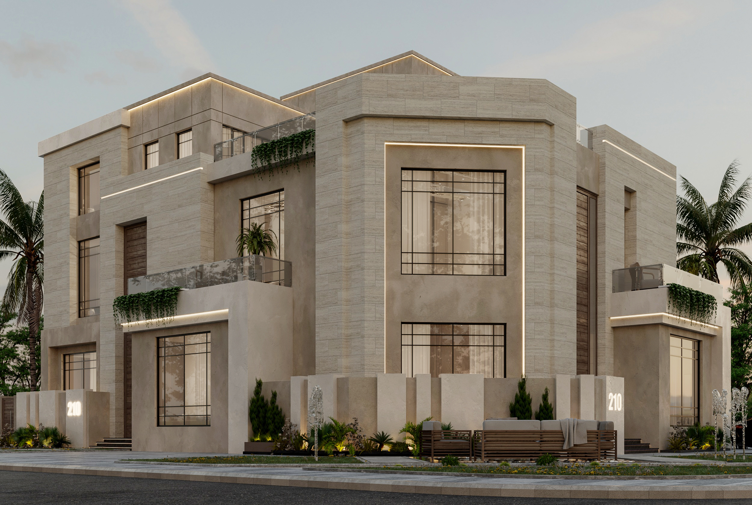 Modern Villa in Kuwait（科威特现代别墅）丨Asmaa Raafat-6