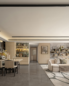 沈阳华润九悦二期174㎡样板间丨中国沈阳丨精装万景百年室内设计有限公司,软装北京靳朝晖设计有限公司