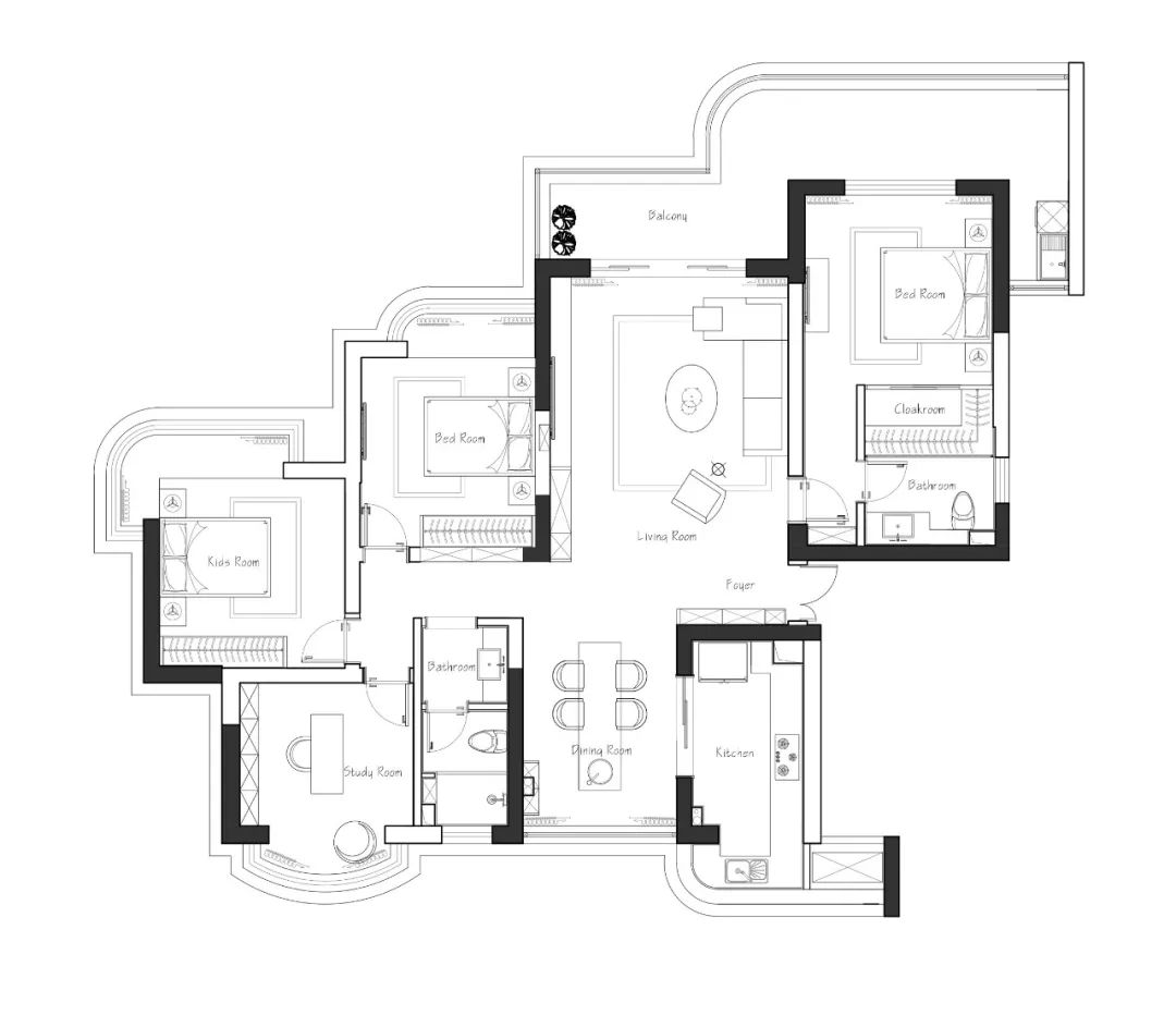 绍兴白鹭金滩现代简约住宅设计-8
