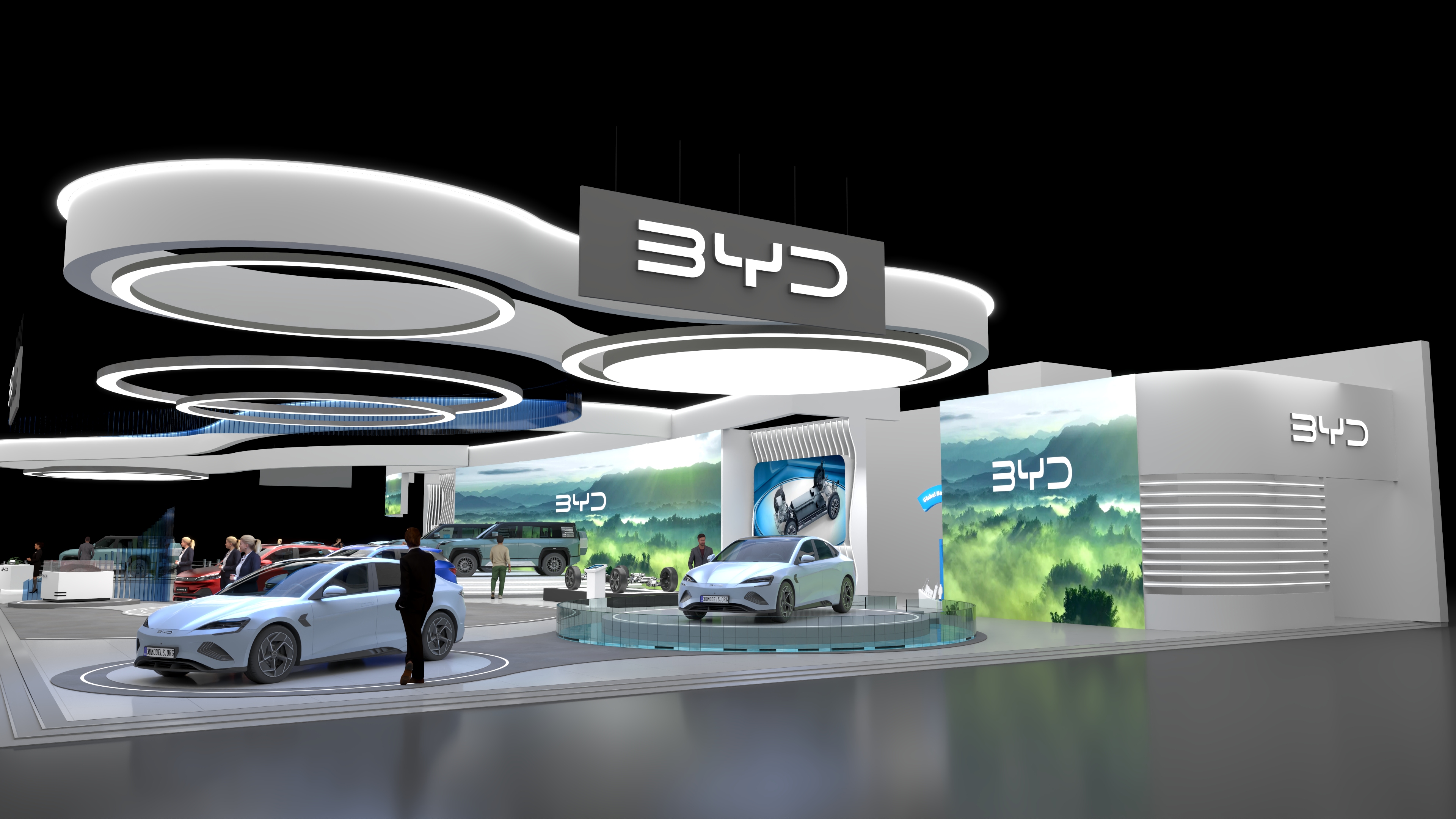 汽车展厅 BYD Stall Design (Auto Expo)-9