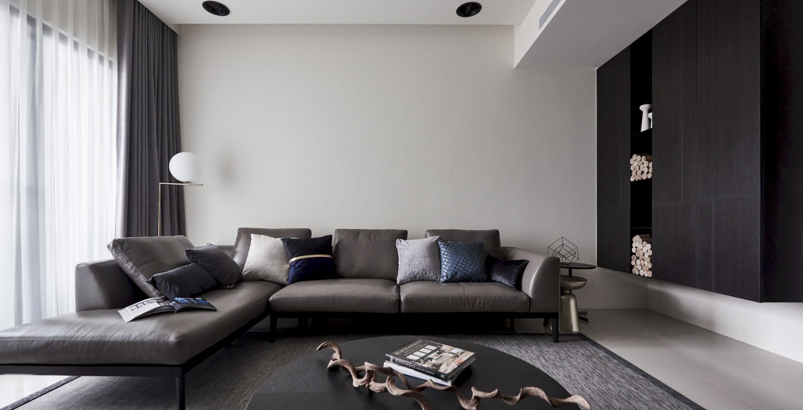 迷迭·灰——灰色系住宅  理丝室内设计-5