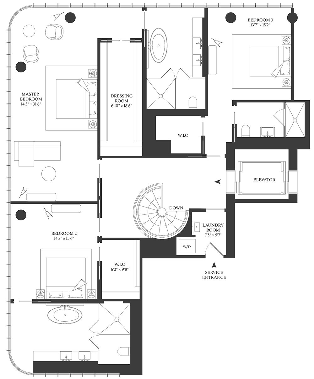 伦佐·皮亚诺打造纽约豪华公寓，简约材料展现豪宅艺术美-95