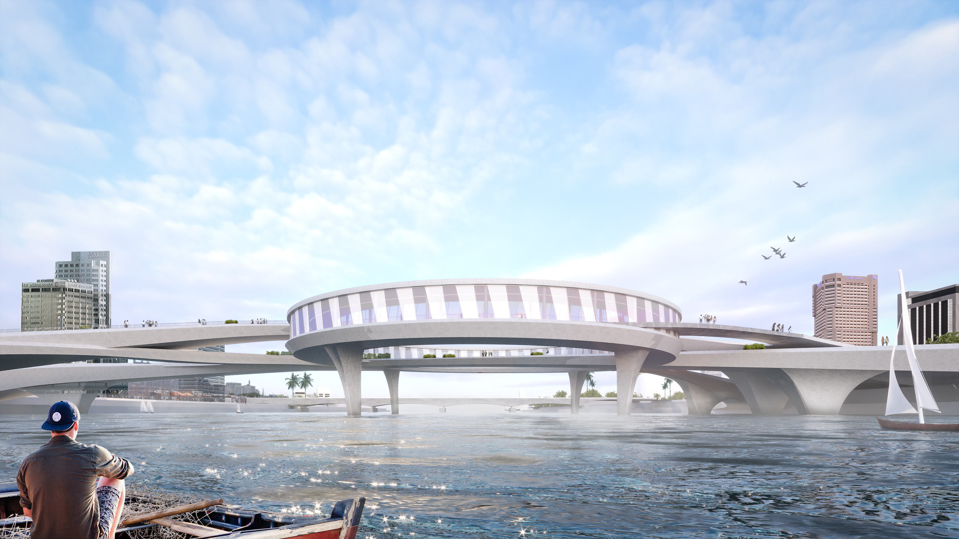 尼罗河大桥竞赛丨埃及开罗丨Lab59 Architects-17