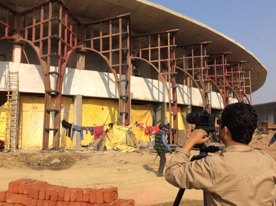 印度红拱螺旋城市市集-Avadh Shilpgram / Archohm Consults-68