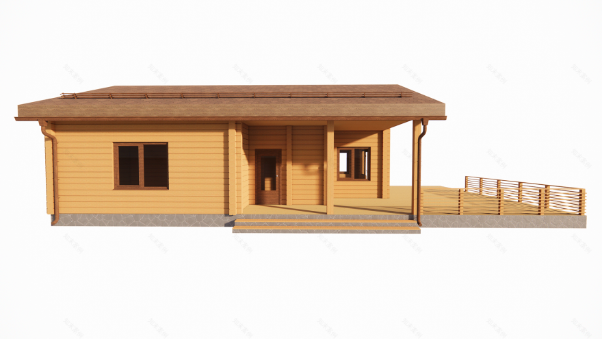 胶合木桑拿房及客房别墅项目-5