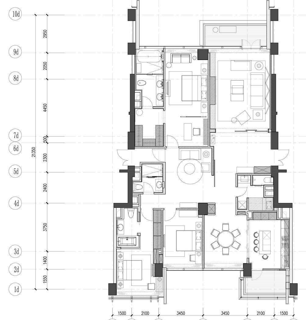 
谢蕙龄设计作品—南京世茂300平B户型 -35