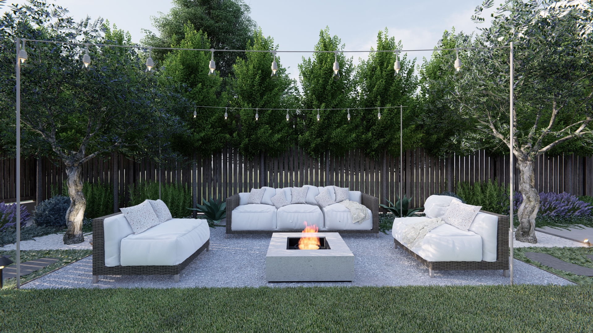 Art corner in a small backyard-3