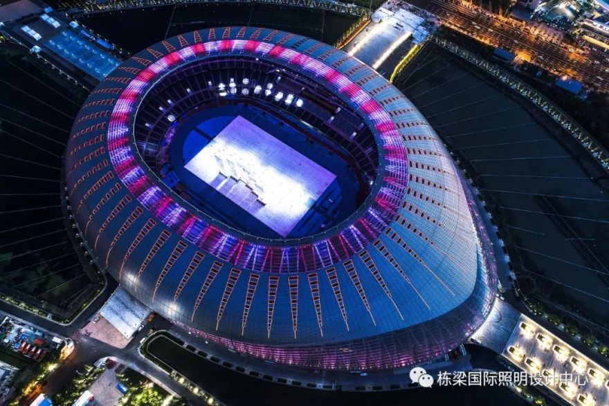 天津奥体中心夜景照明升级 | 水滴银辉,盛世同心-13