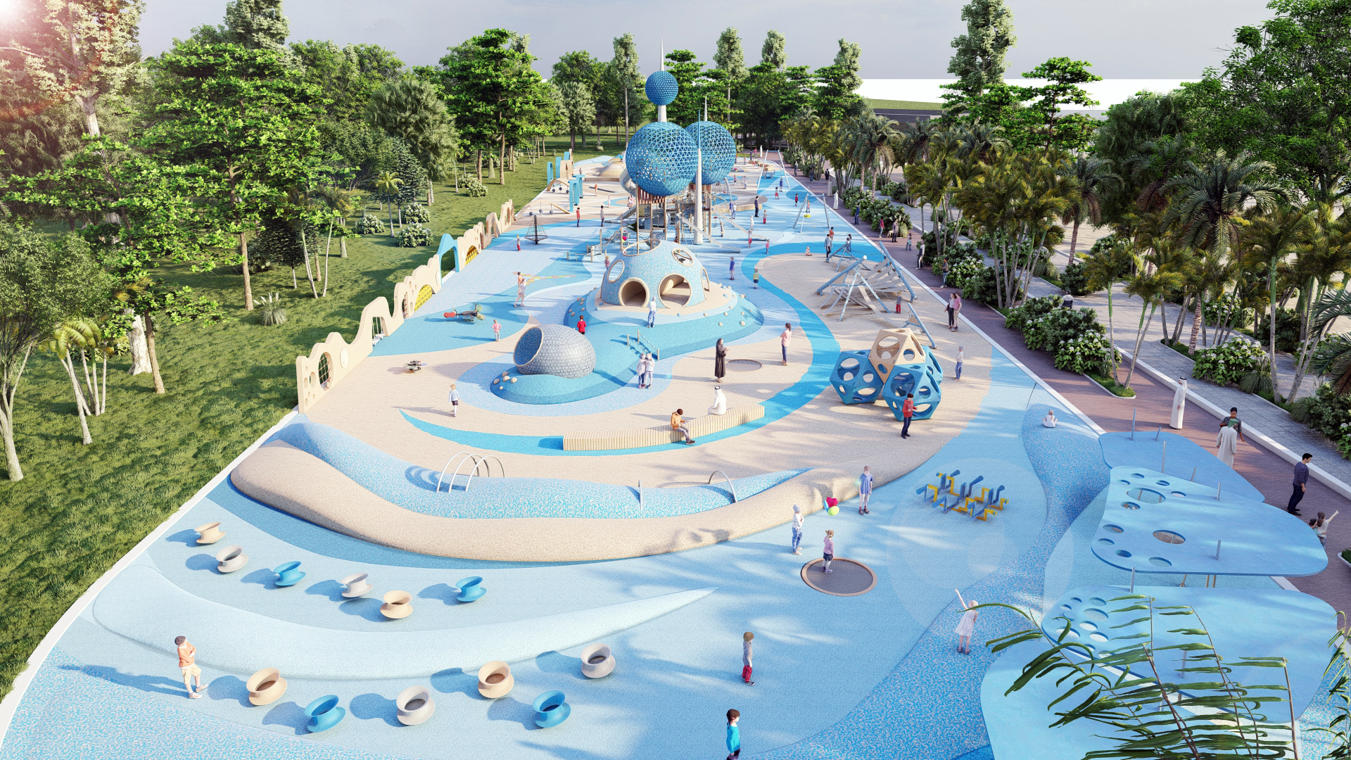 Liner Park Kuwait Architecture playground-17