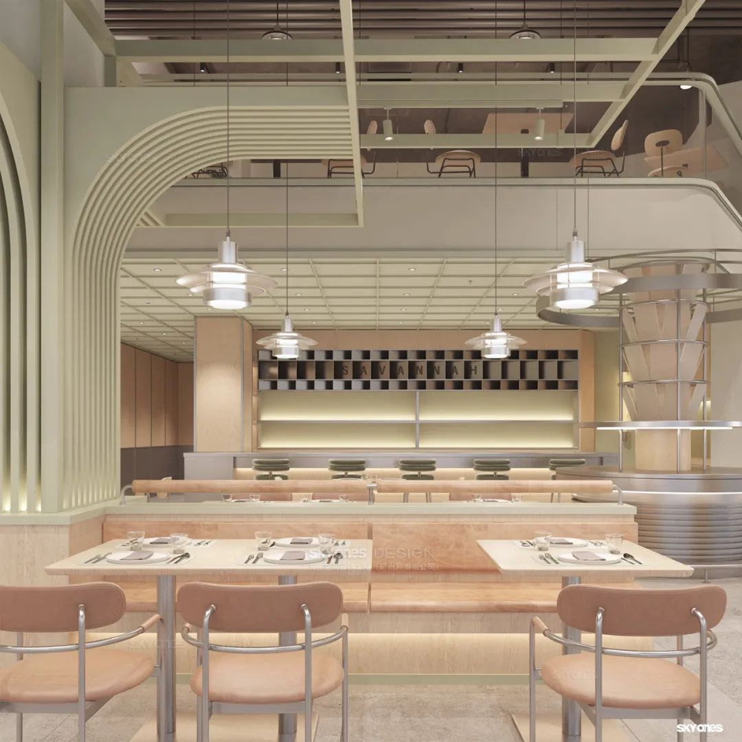 【SKYONES 作品】SAVANNAH餐吧系统空间设计-11