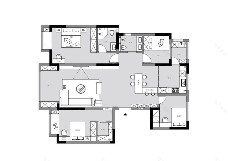 水岸绿洲 · 打造温馨住宅空间丨洛阳市洛龙区无间空间设计工作室-14