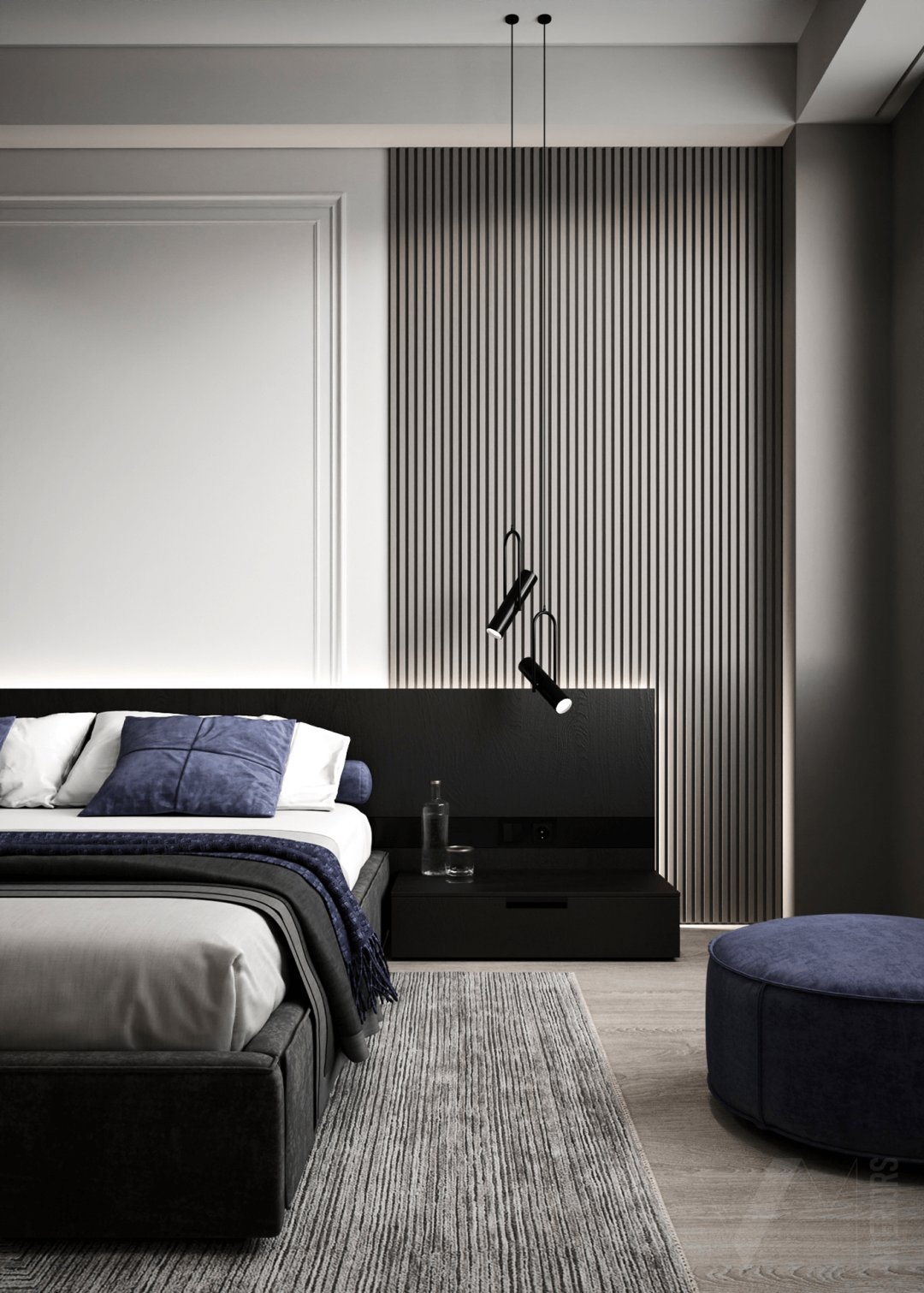 86㎡二居室公寓设计丨意大利丨意大利室内设计师Valeria Mahu-31