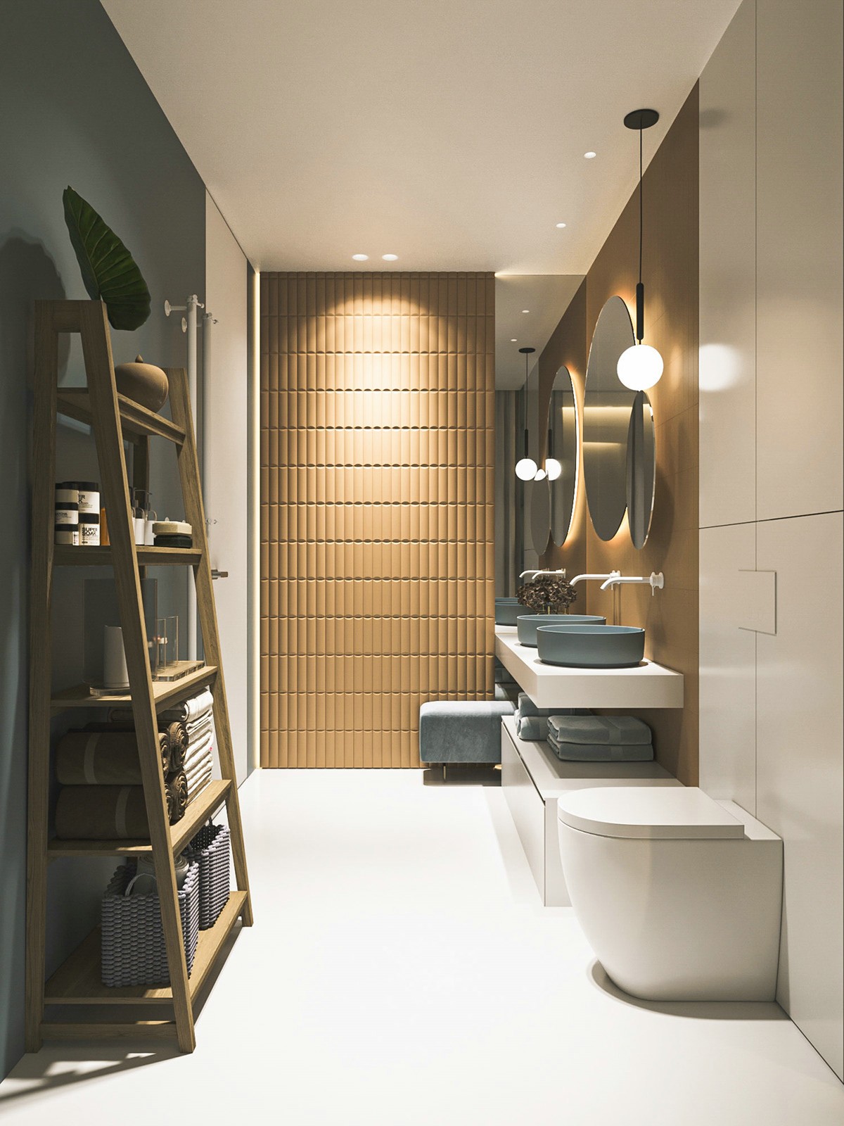 212㎡ 浅色系营造出自然柔和的氛围-21