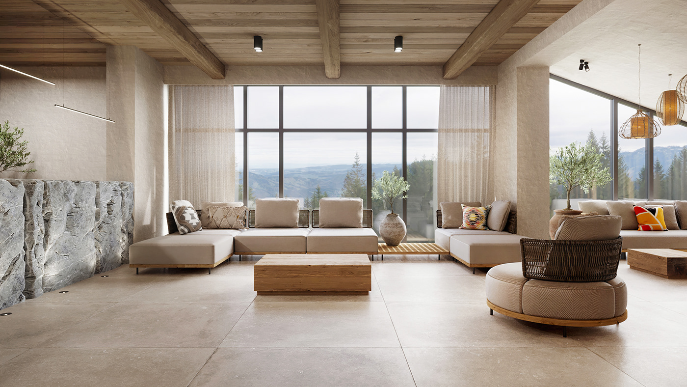 融合乌,日风格的酒店大厅设计丨乌克兰-15