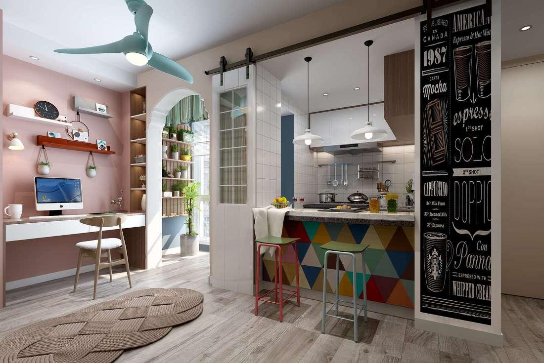 小户型公租房改造,打造多功能北欧风空间-0