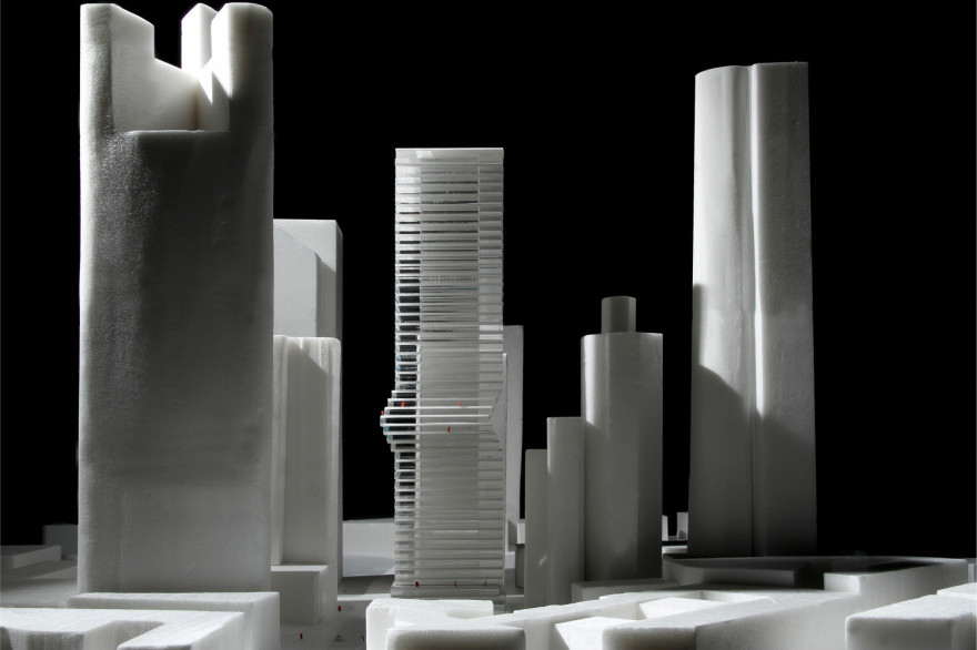 BIG 设计法兰克福新塔 雕塑般造型融入绿色空间-28