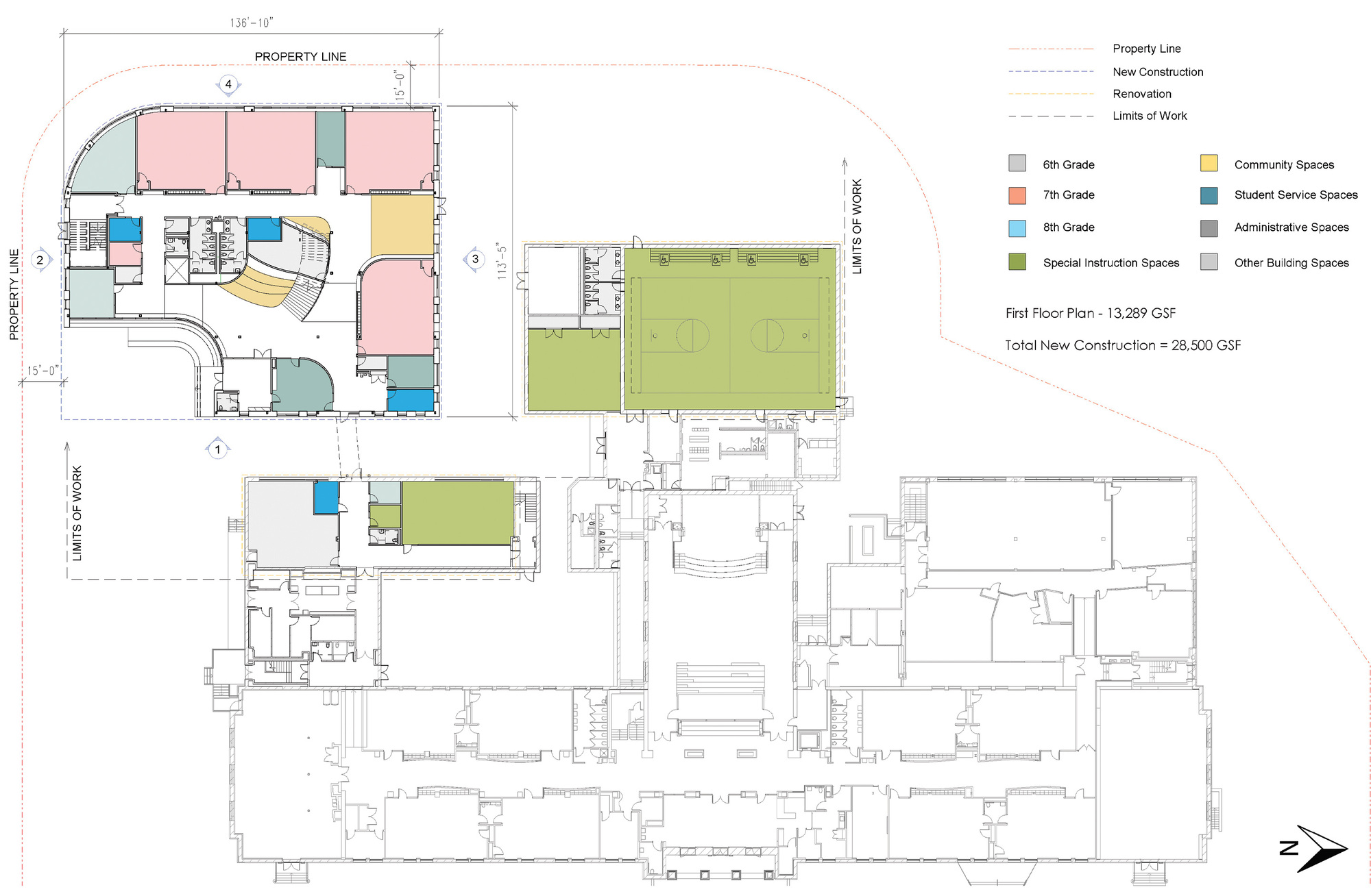 Two Rivers Public Charter School 中学丨美国华盛顿丨Studio Twenty Seven Architecture-2