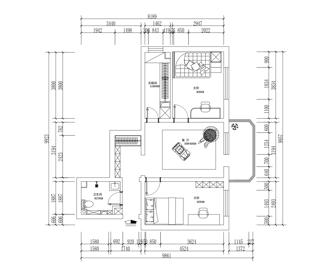 60㎡原木风设计丨中国朝阳丨居然北四三部设计师朱雅丽-9