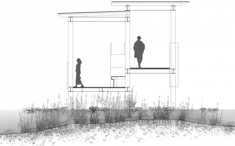 芦苇廊,观鸟屋等·邢襄生态园景观建筑系列丨中国河北丨北林风景建筑研究中心  段威工作室,上海领沃园林设计事务所  李工作室-40
