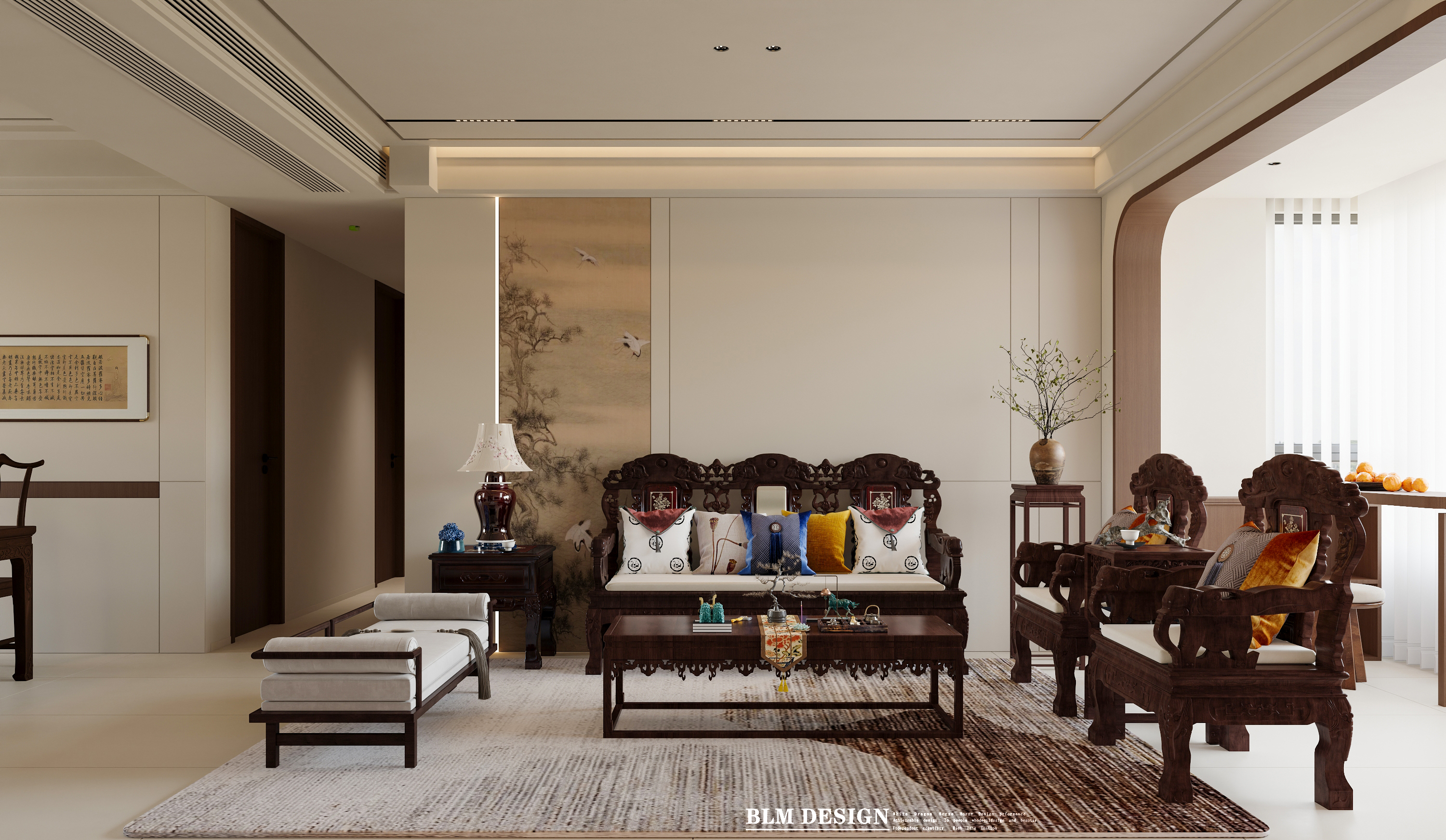 新中式白龙马效果图设计与制作-3