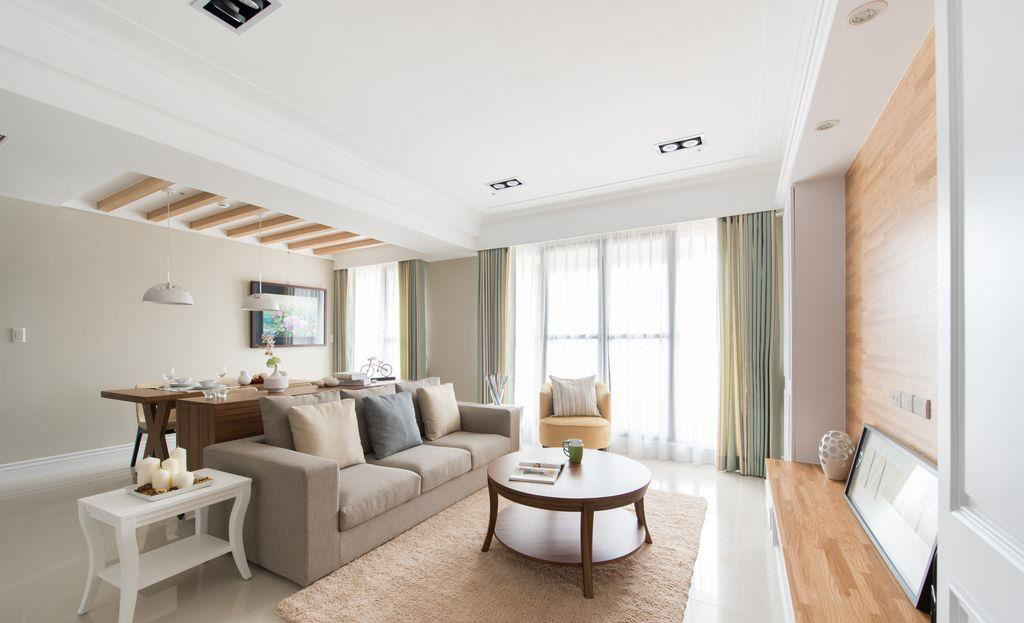 春雨设计--32坪 三房 ‧ 混搭風-5