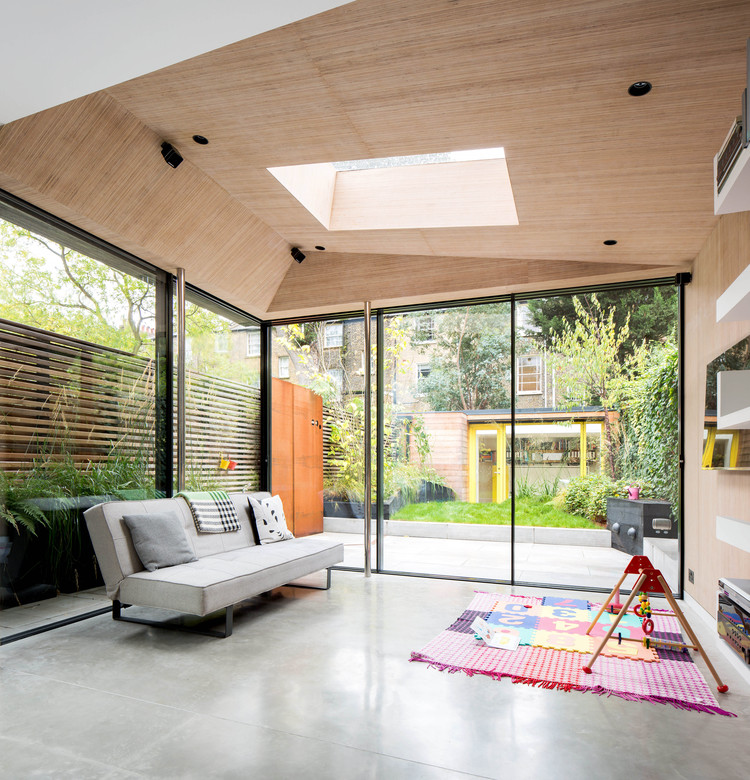 伦敦 80 平米住宅变身记——灵活空间与花园景观的完美融合-15