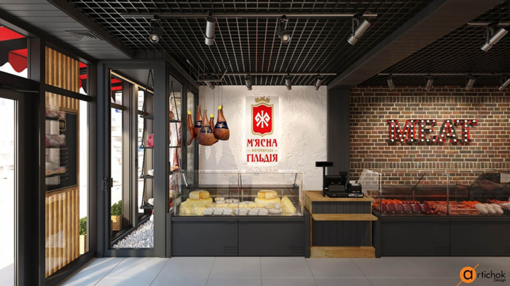 “МЯСНАЯ ГИЛЬДИЯ”品牌连锁商店新格式店丨“Artichok Design”-18