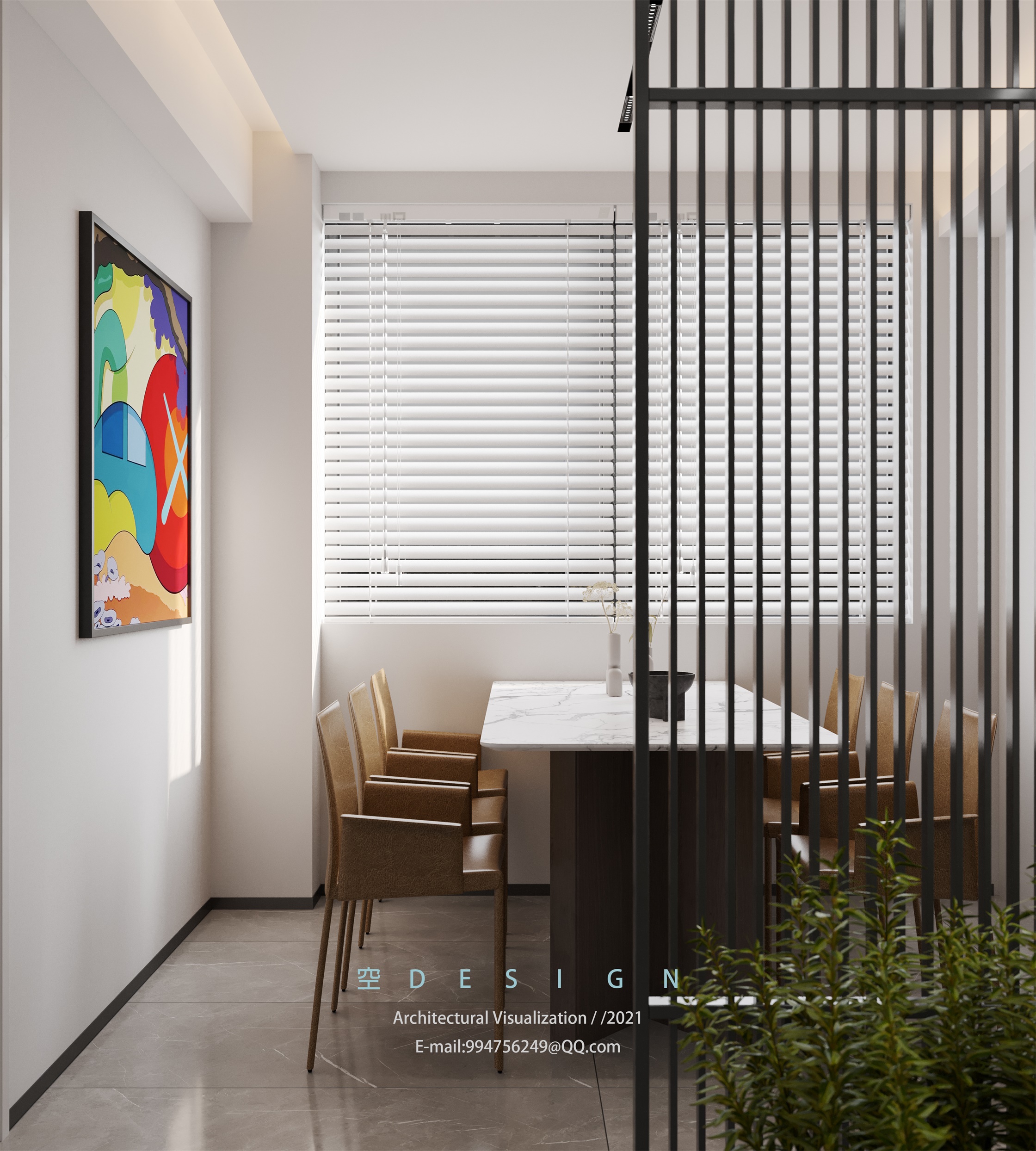 空效果图，现代极简风格                     -5