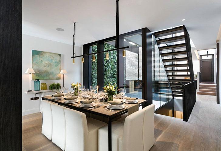 伦敦现代简约风格联排别墅-7