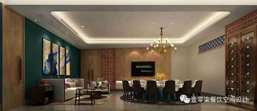 旺金鸽餐饮集团现代中式粤菜餐厅设计丨中国广州丨广州壹零柒餐饮设计公司-2