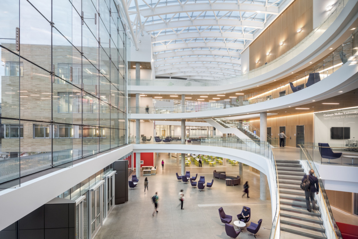 摩尔鲁布尤德尔与文艺复兴 3 建筑师共同打造卡内基梅隆大学商学院大卫·A·特普 quadrangle-15